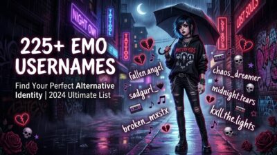 emo usernames