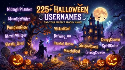 halloween usernames