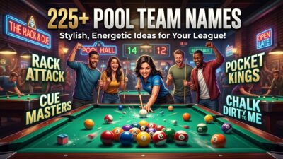 pool team names