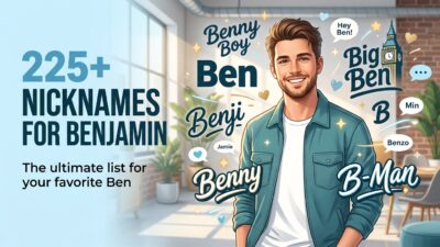 nicknames for benjamin