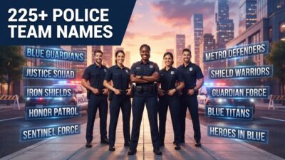 police team names