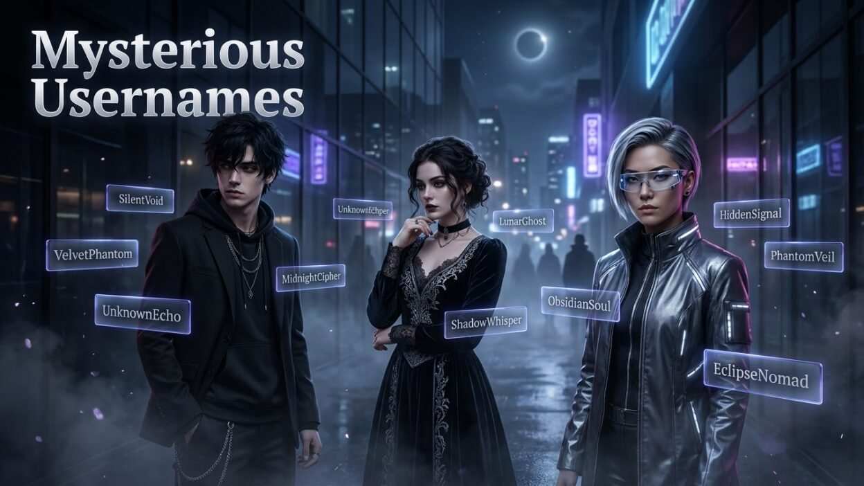 mysterious usernames