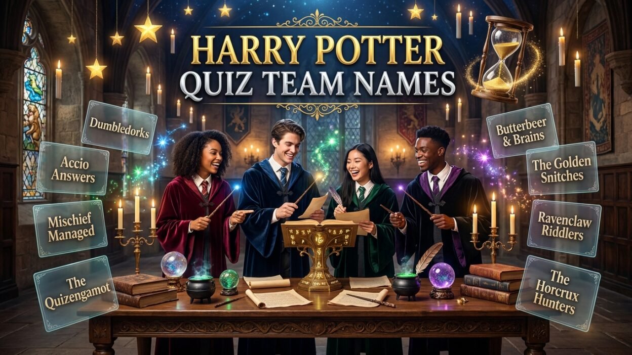 harry potter quiz team names